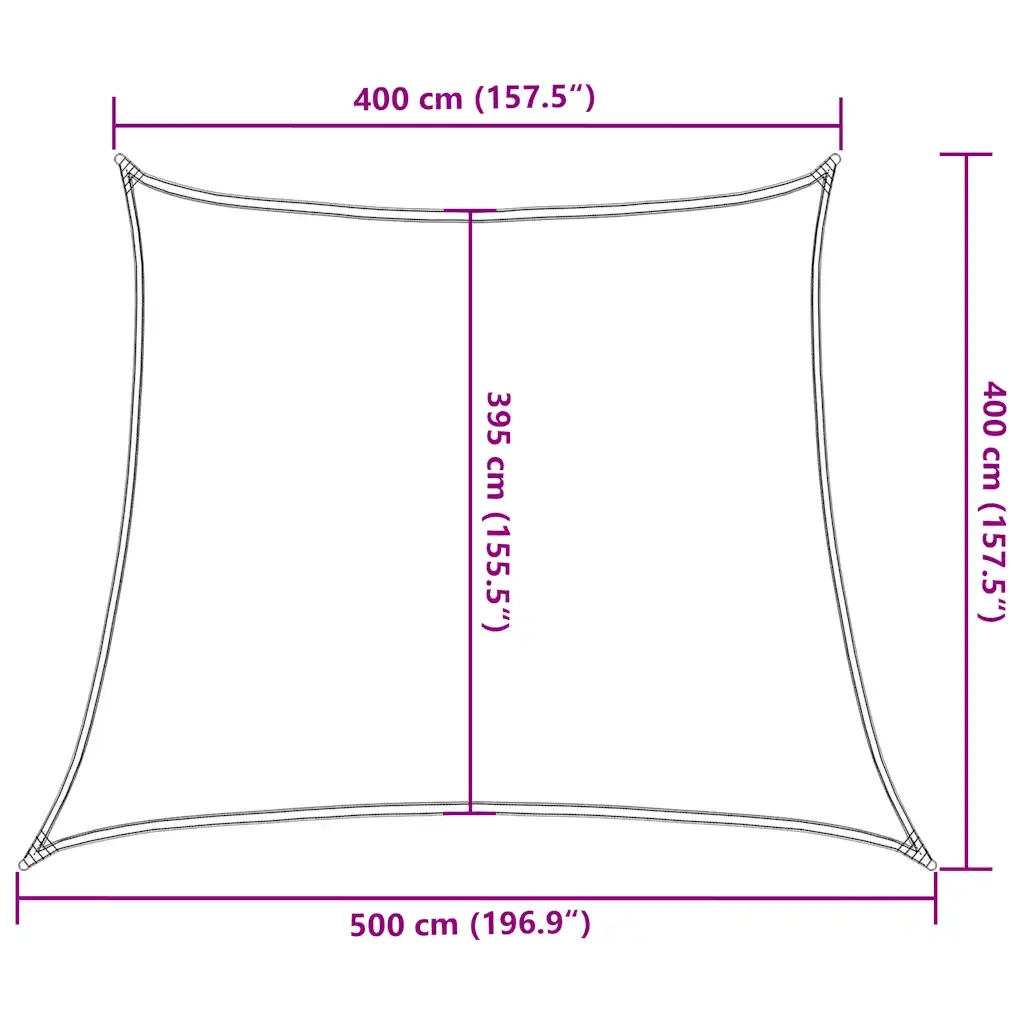 Vela Parasole 160 g/mÂ² Trapezio Blu 4/5x4 m in HDPE