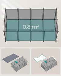 VALORA Recinto modulare per piccoli animali - Recinto per animali LPC001G01