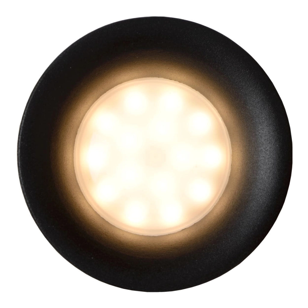 Faretto da soffitto Lucide Ziva GU10 5W nero tondo IP44