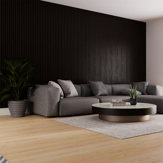 PANNELLO DECORATIVO FONOASSORBENTE EUROACUSTIC FLEX 9MM NERO 60X275CM PER INTERNO