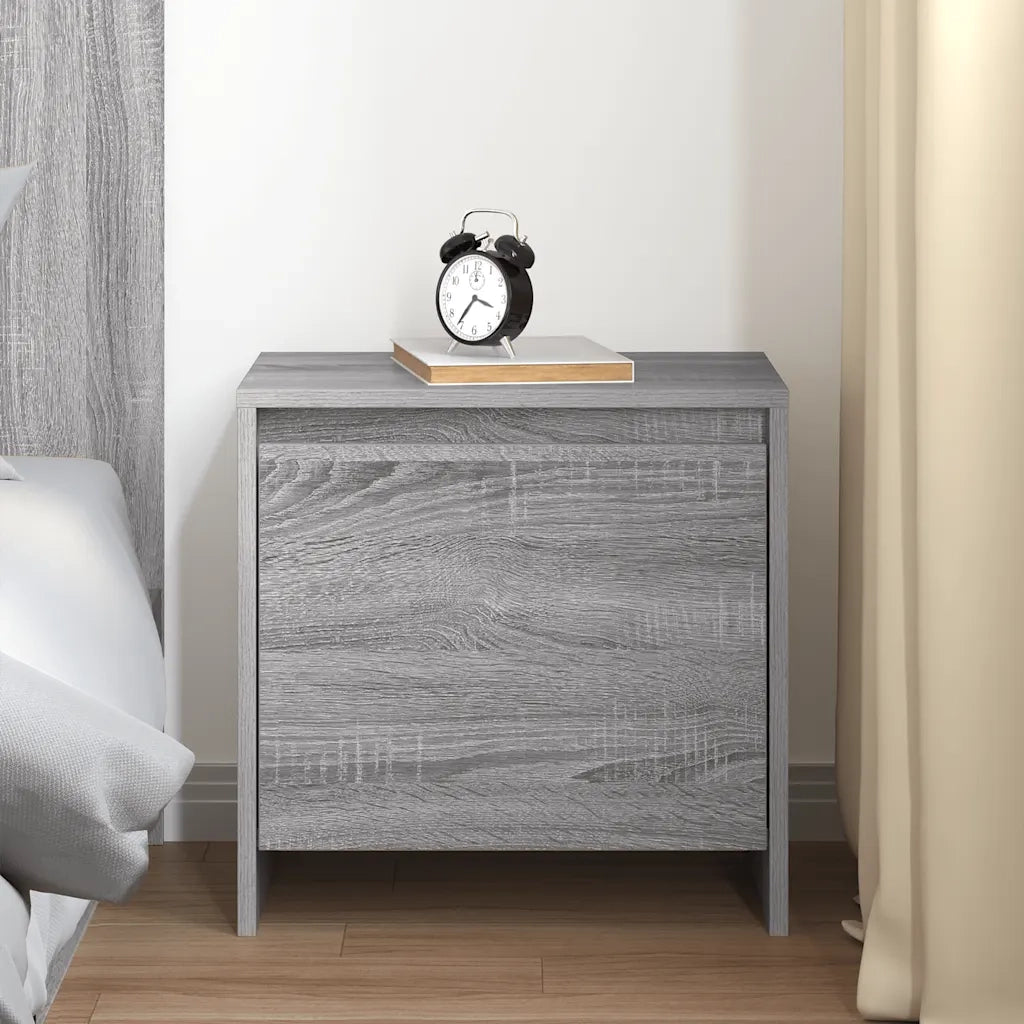 Comodino | Armadio da Notte | Mobiletto da notte Grigio Sonoma 45x34x44,5 cm in Truciolato
