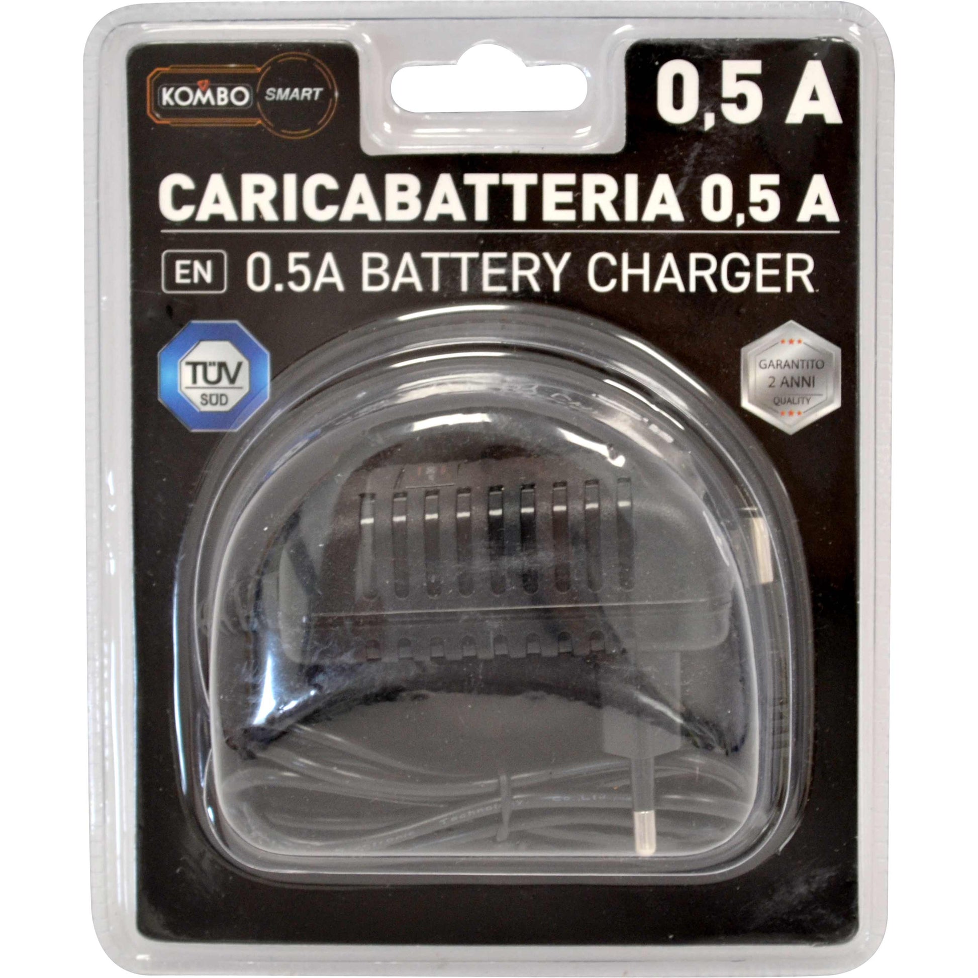 Caricabatteria per Kombo Smart 12V 0.5A Ricarica sicura e affidabile