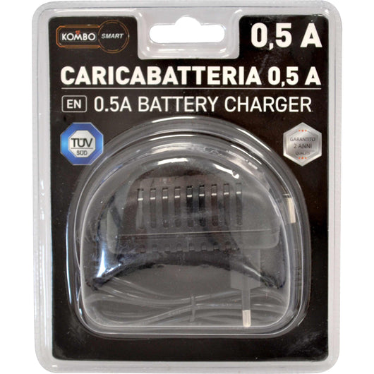 Caricabatteria per Kombo Smart 12V 0.5A Ricarica sicura e affidabile