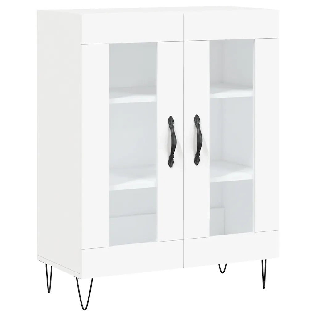 Credenza | Madia | Buffet da pranzo | Armadio da pranzo Bianca 69,5x34x180 cm in Legno Multistrato