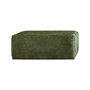 Chaise longue modulare - seduta ampia e senza montaggio - in tessuto vellutato - verde