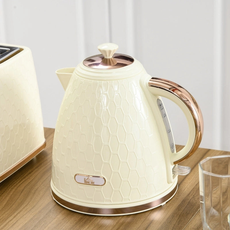 Bollitore elettrico, 2200W, con obl¨°, filtro, ebollizione rapida, beige