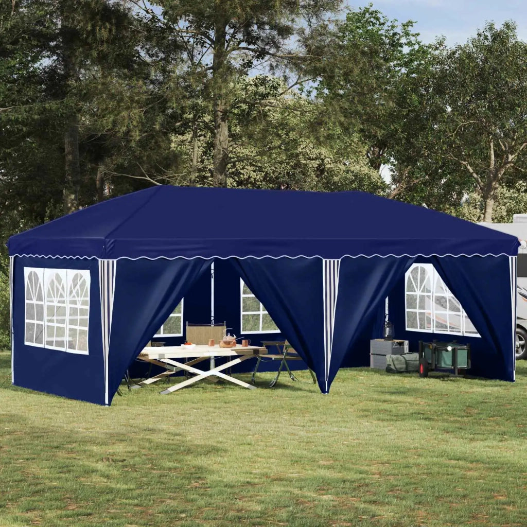 Tenda per feste a pop-up 575 x 288 x 245 cm Blu