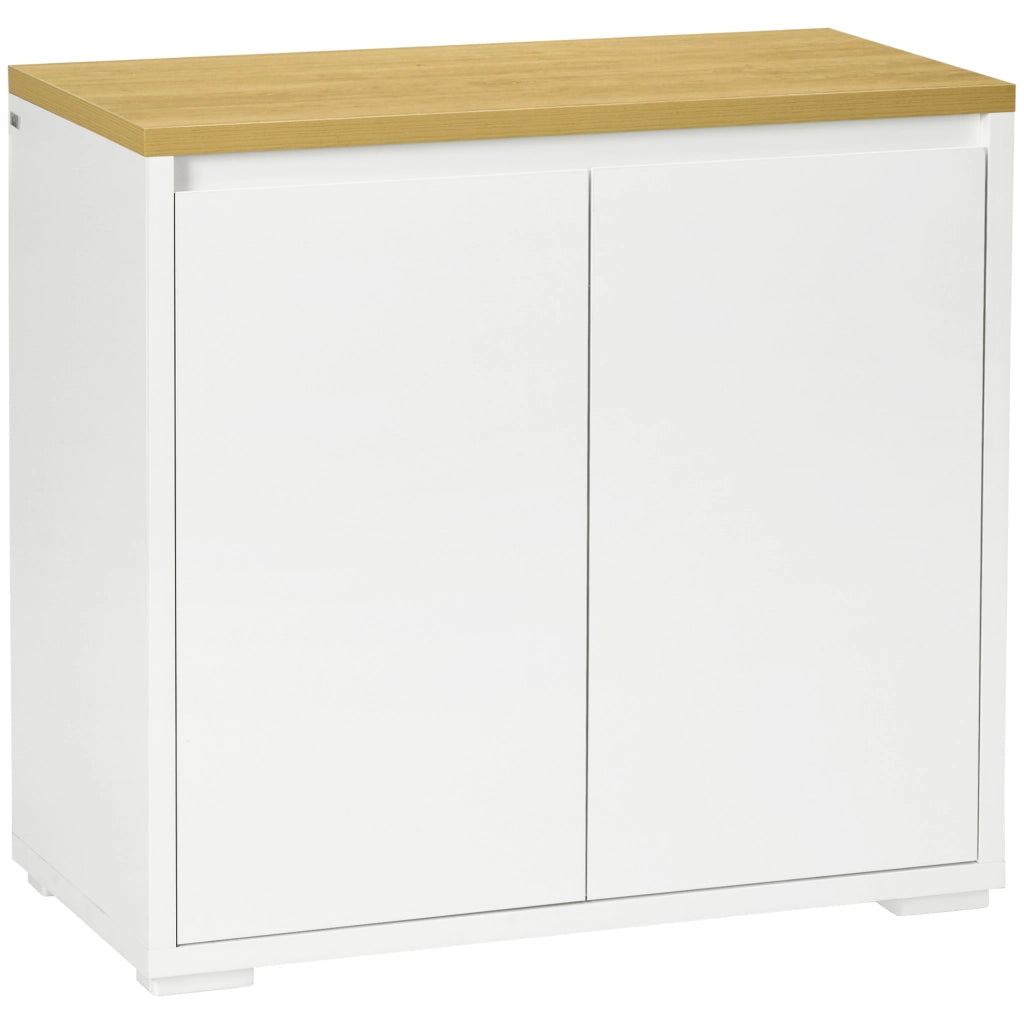 Tavolino contenitore ¨C zephmum ¨C Bianco 80x37x75 cm