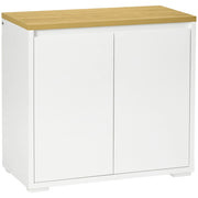 Tavolino contenitore ¨C zephmum ¨C Bianco 80x37x75 cm