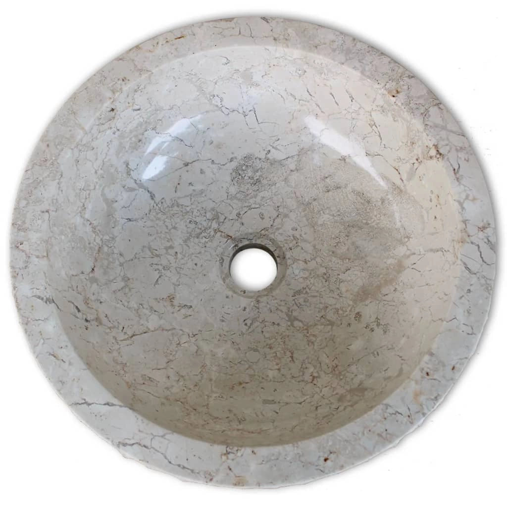 Lavabo in marmo diametro 40 cm colore crema 02_0002837