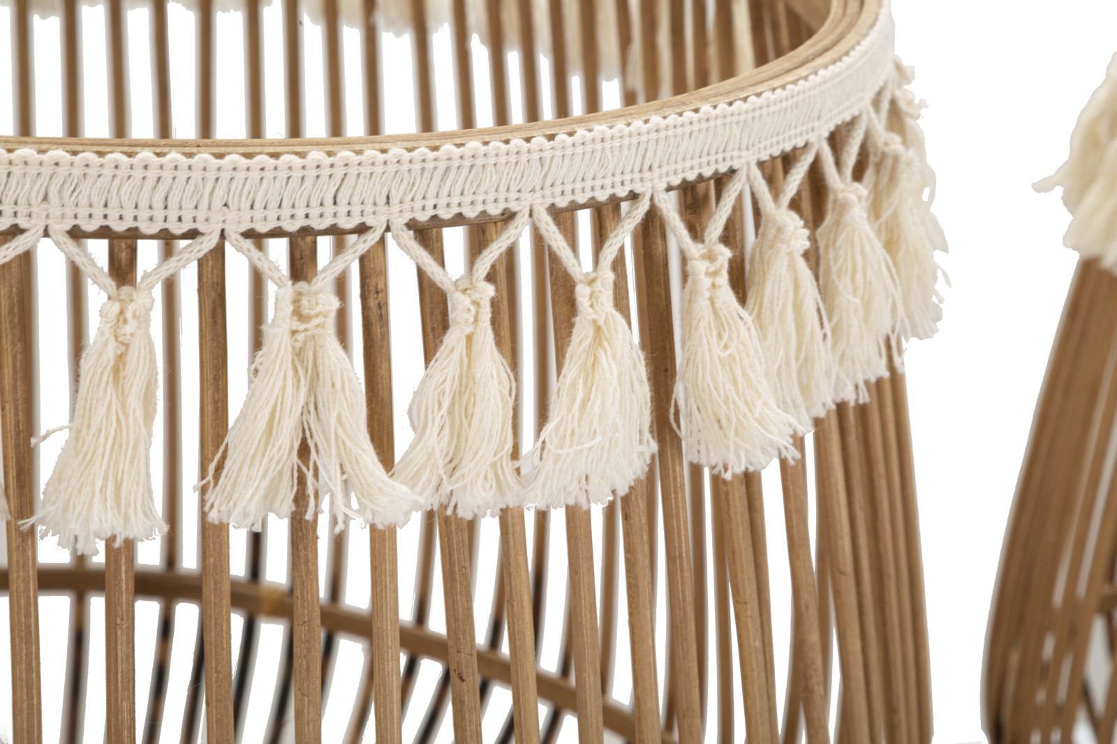 Set 2 Cestoni Fuji Ø 47x39,5-34x36,5 cm in Rattan