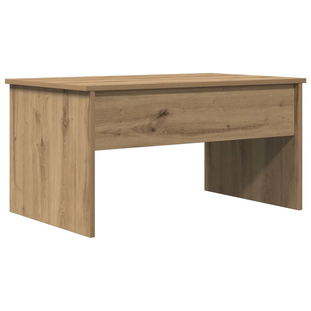 Tavolino Salotto-Tavolino da soggiorno-Tavolo Rovere Artigianale 80x50,5x41,5 cm Truciolato