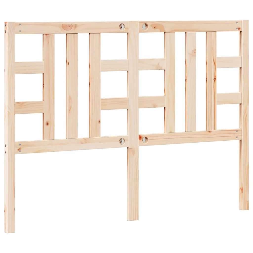 Testiera per Letto-Testata-Testiera Decorativa 141x4x100 cm in Legno Massello di Pino 177219