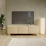 Gareto, Mobile Porta tv un Ripiano, 150x38x47h cm Marrone Rovere