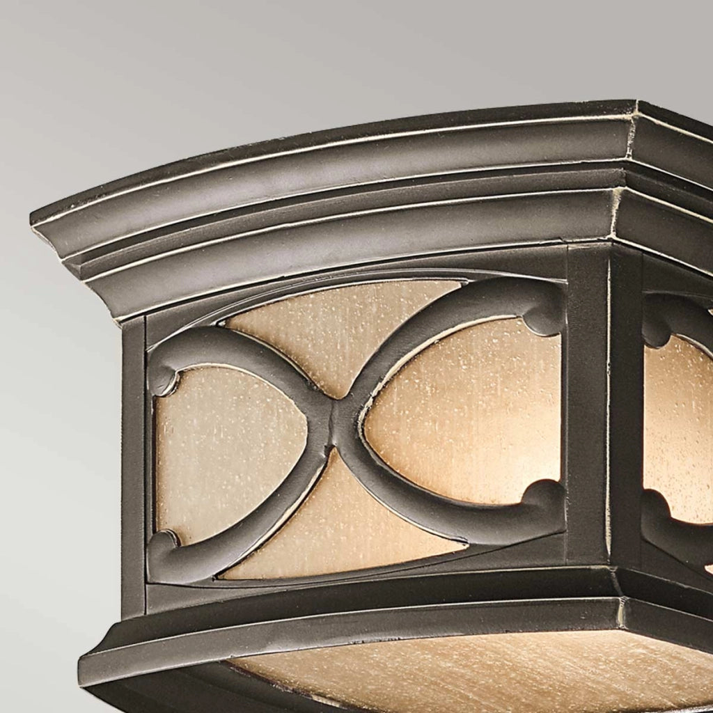 Plafoniera esterna Kichler Franceasi bronzo E27 2x60W