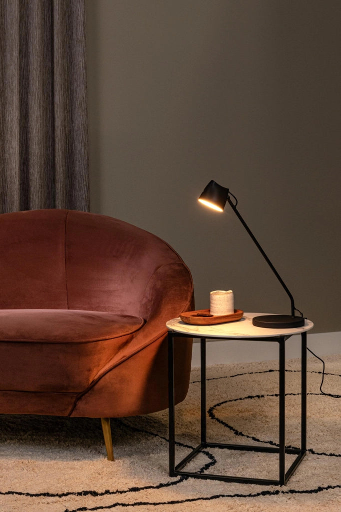 Lampada da scrivania LED nera dimmerabile MILNE Lucide