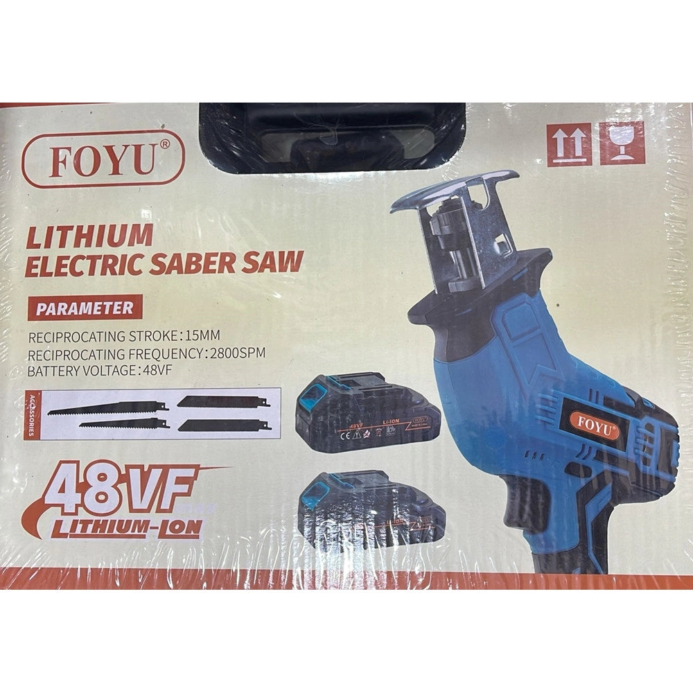 Trade Shop - Seghetto Sega A Gattuccio Elettrica Con Lame Intercambiabili 2 Batterie 48v Litio 2800spm -