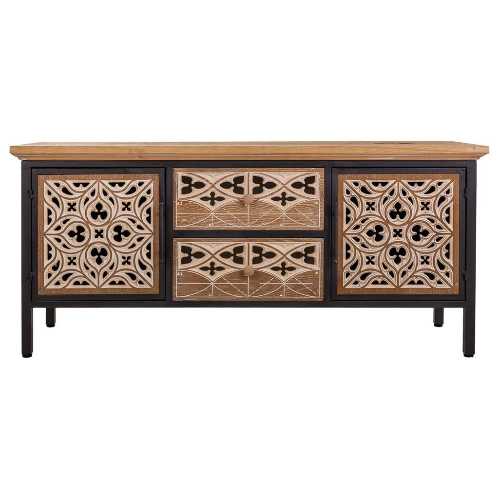 Credenza in legno marrone 120x35x54h
