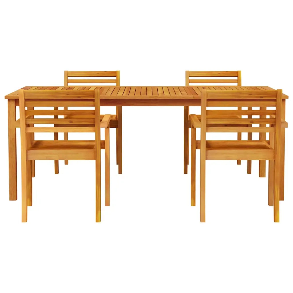 Set da Pranzo per Giardino 7 pcs Marrone