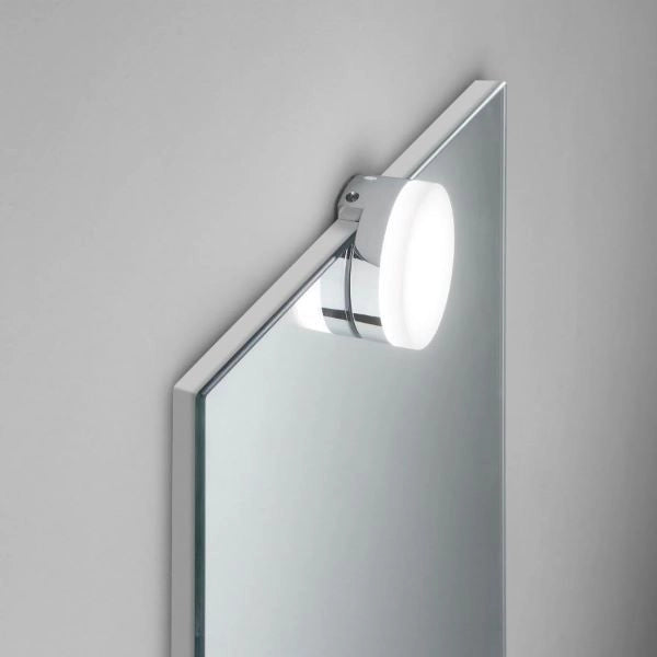 APPLIQUE DA SPECCHIO TONDA A LED 4W FINITURA CROMO DIVA FAN