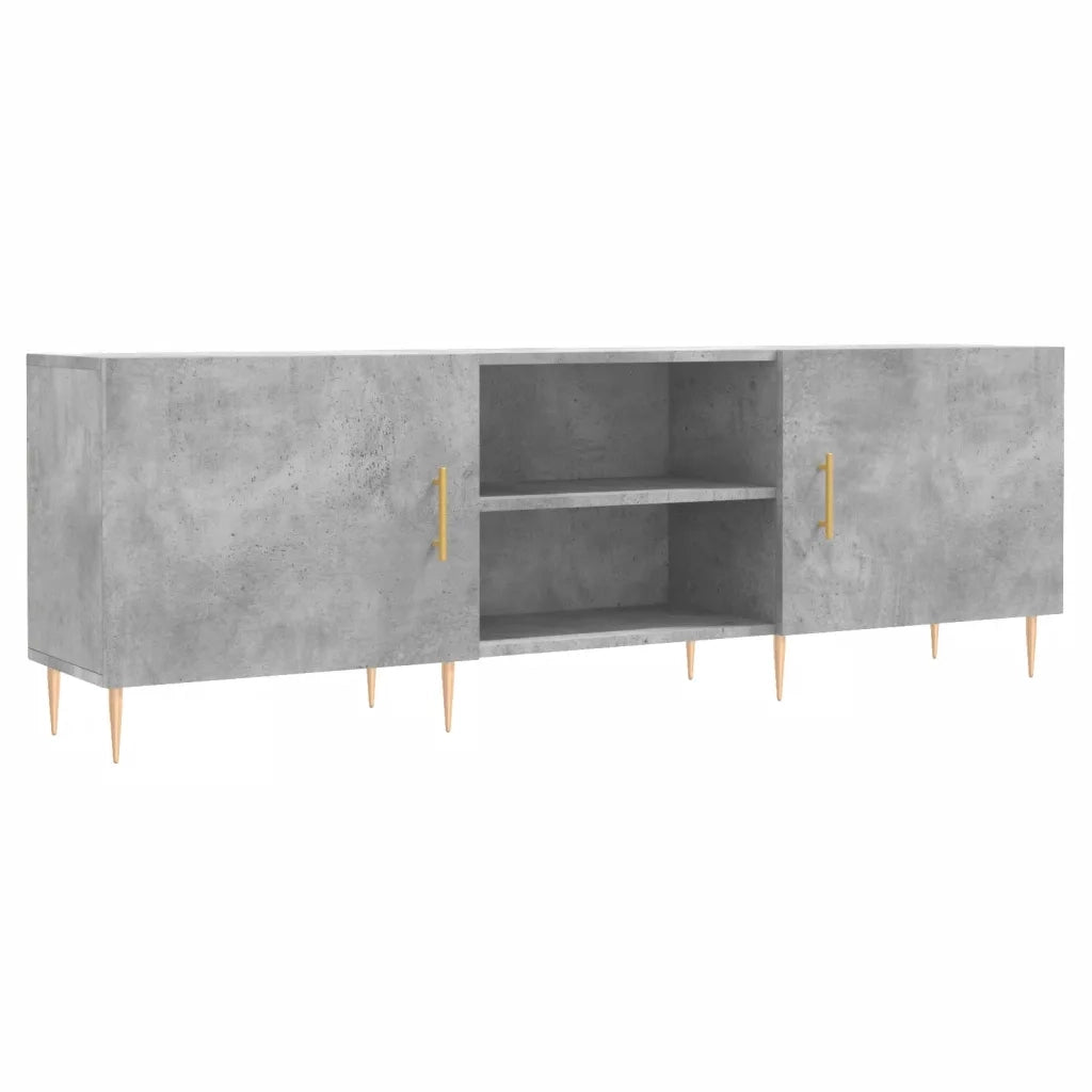 Mobile Porta TV Grigio Cemento 150x30x50cm in Legno Multistrato 829088