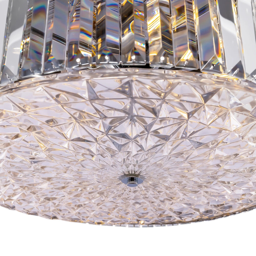 Maytoni Lampadario contemporaneo Recinto 8 luci E27 cromo metallo cristallo