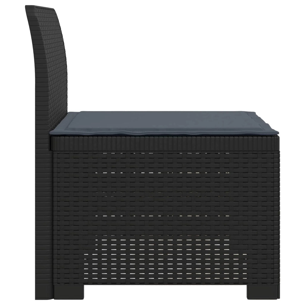 Divano da esterno-Divano da Giardino a 1 Posto con Cuscino Aspetto Rattan PP 436641
