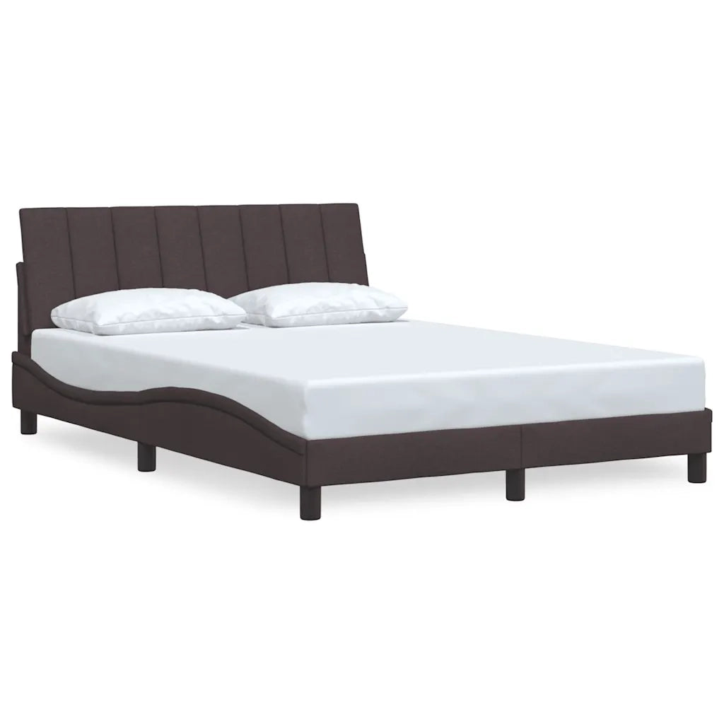 Giroletto senza Materasso Hanko Marrone Scuro 140x200 cm Tessuto 3310394