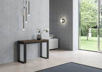 Tavolo Salvaspazio Allungabile 120/200x45/90x80/78 cm Tecno Double Noce