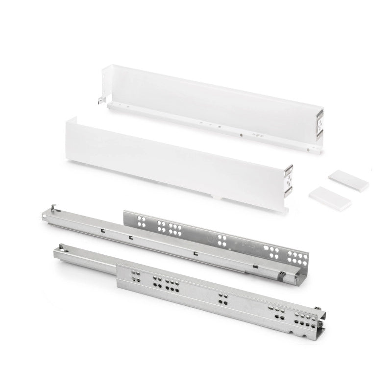 Cassetto esterno Simplex 25 kg, altezza 88 mm, profondità 490 mm, Acciaio, Grigio antracite