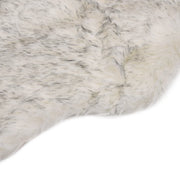 Tappeto del soggiorno | Tappeto in Similpelle di Pecora 60x90 cm Grigio Melange