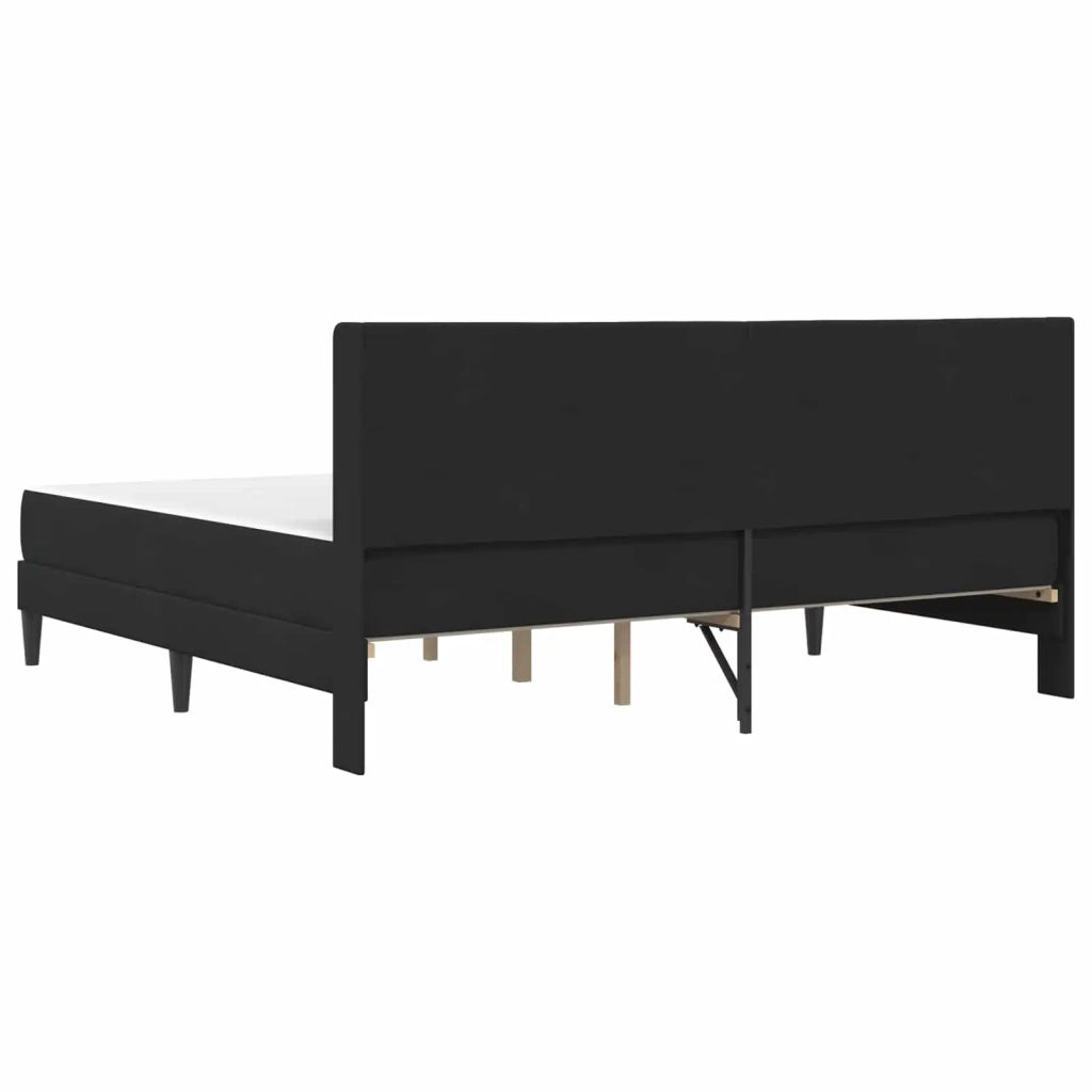 Struttura letto con materasso Nero 180 x 200 cm Velluto 3414883