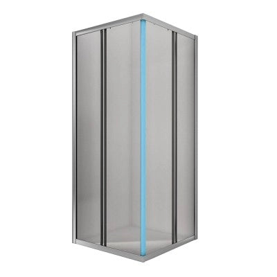 Kit guarnizioni magnetiche nero opaco 200 cm per box doccia 5-6 mm