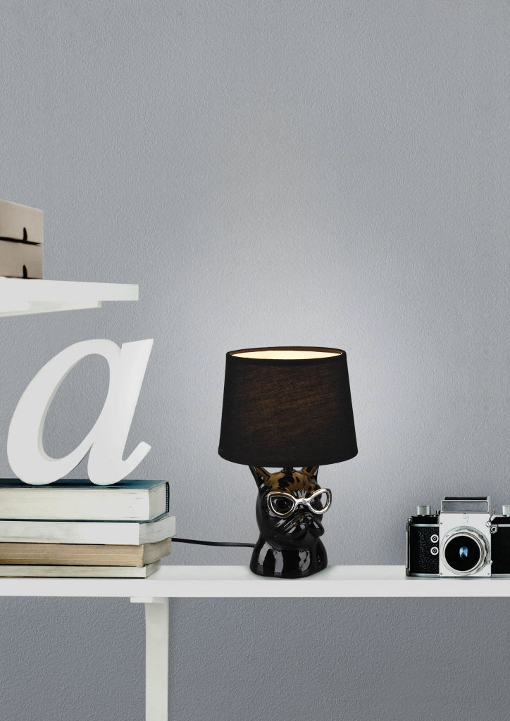 Lampada tavolo da Interno  E14 in Ceramica Nero