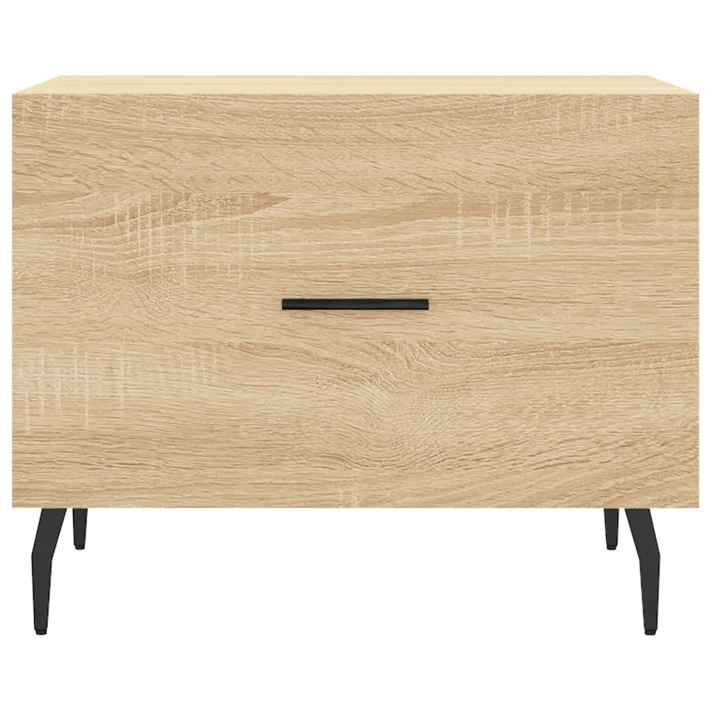 Tavolini Salotto 2pz Rovere Sonoma 50x50x40cm Legno Multistrato 829435