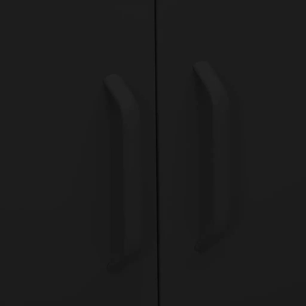 Armadietto Nero 80x35x101,5 cm in Acciaio 336169
