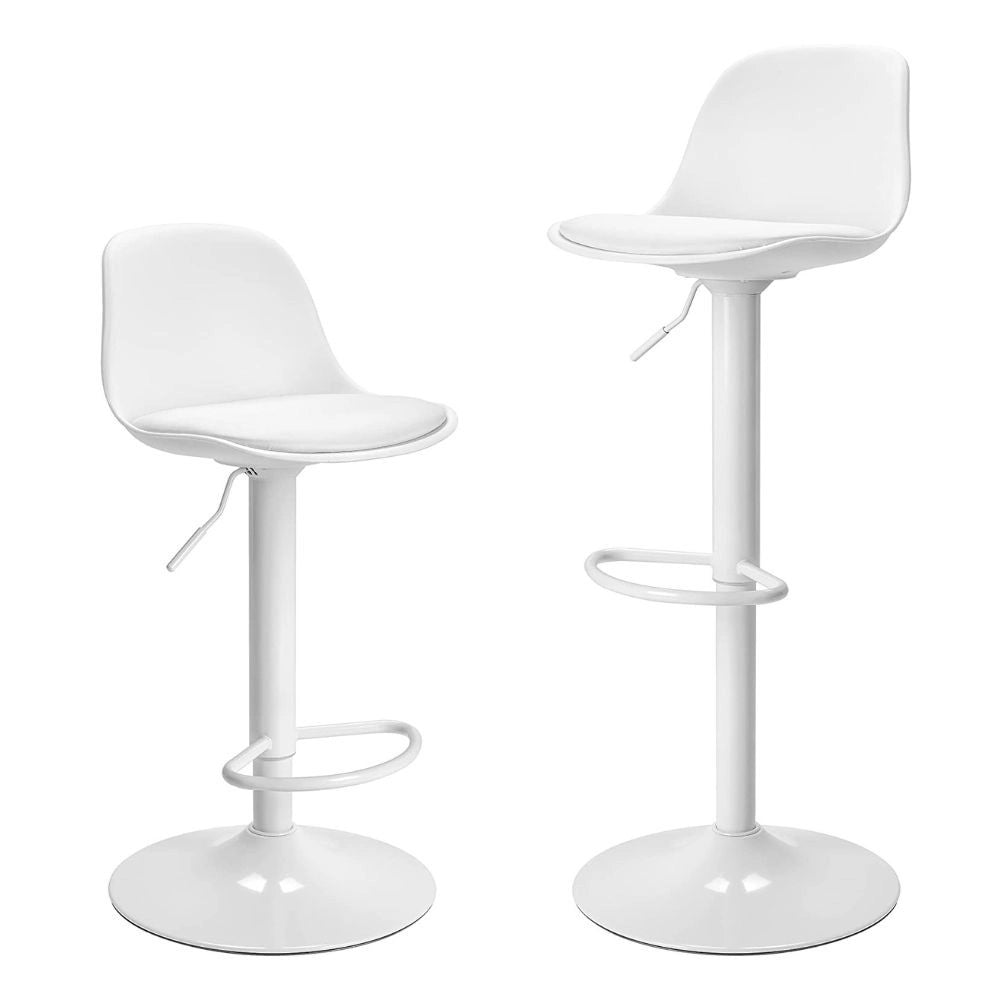 2x Sgabello regolabile Rand completamente bianco