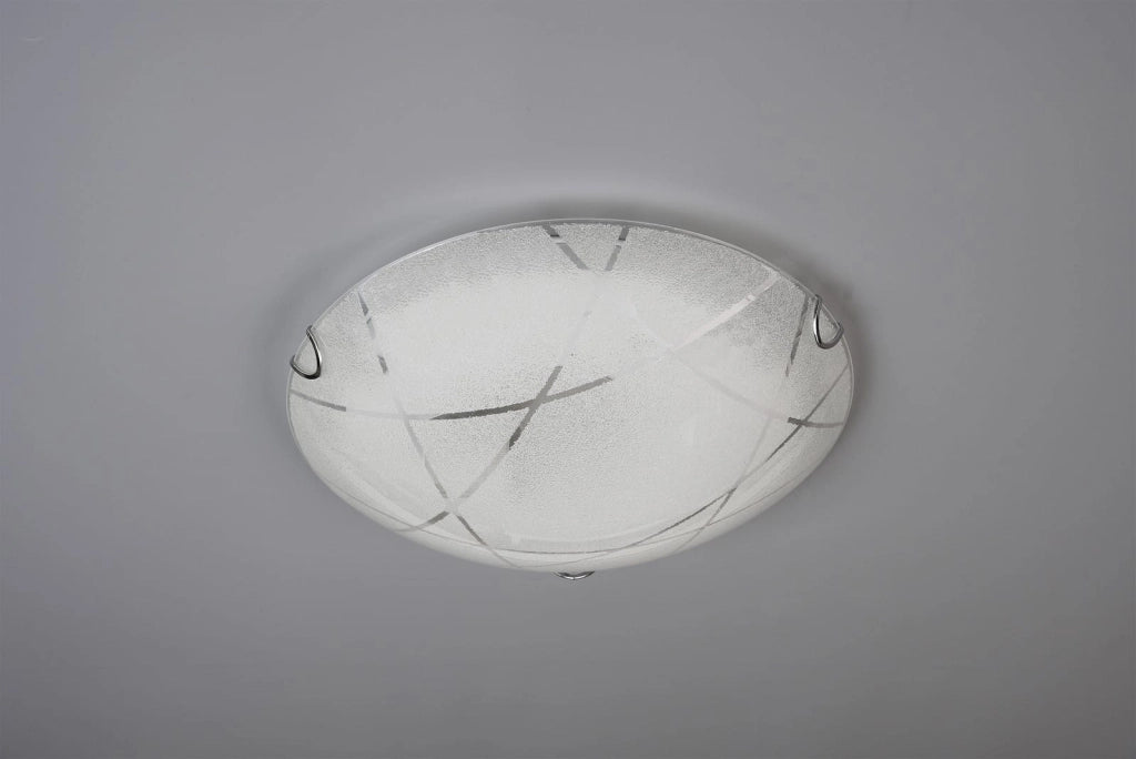 Plafoniera soffitto moderna Sandrina bianca 30cm E27 Trio