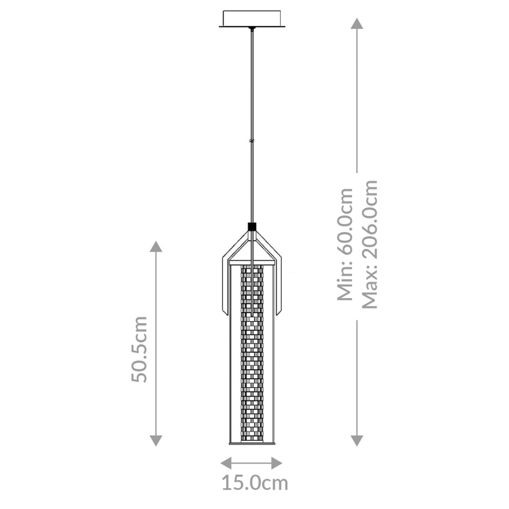 Lampada a sospensione Espada Quintiesse LED 18W ottone