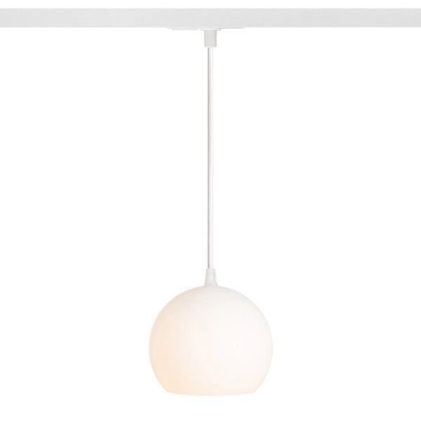 Lampadario COPA per binari monofase vetro opalino 230V E27 28W