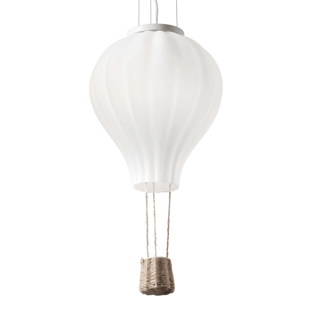 Sospensione Moderna Dream Corda Bianco 1 Luce E27 D42Cm