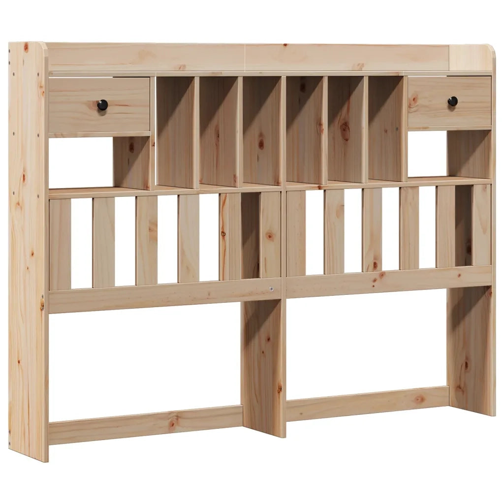 Letto Libreria senza Materasso 140x200 cm in Legno di Pino