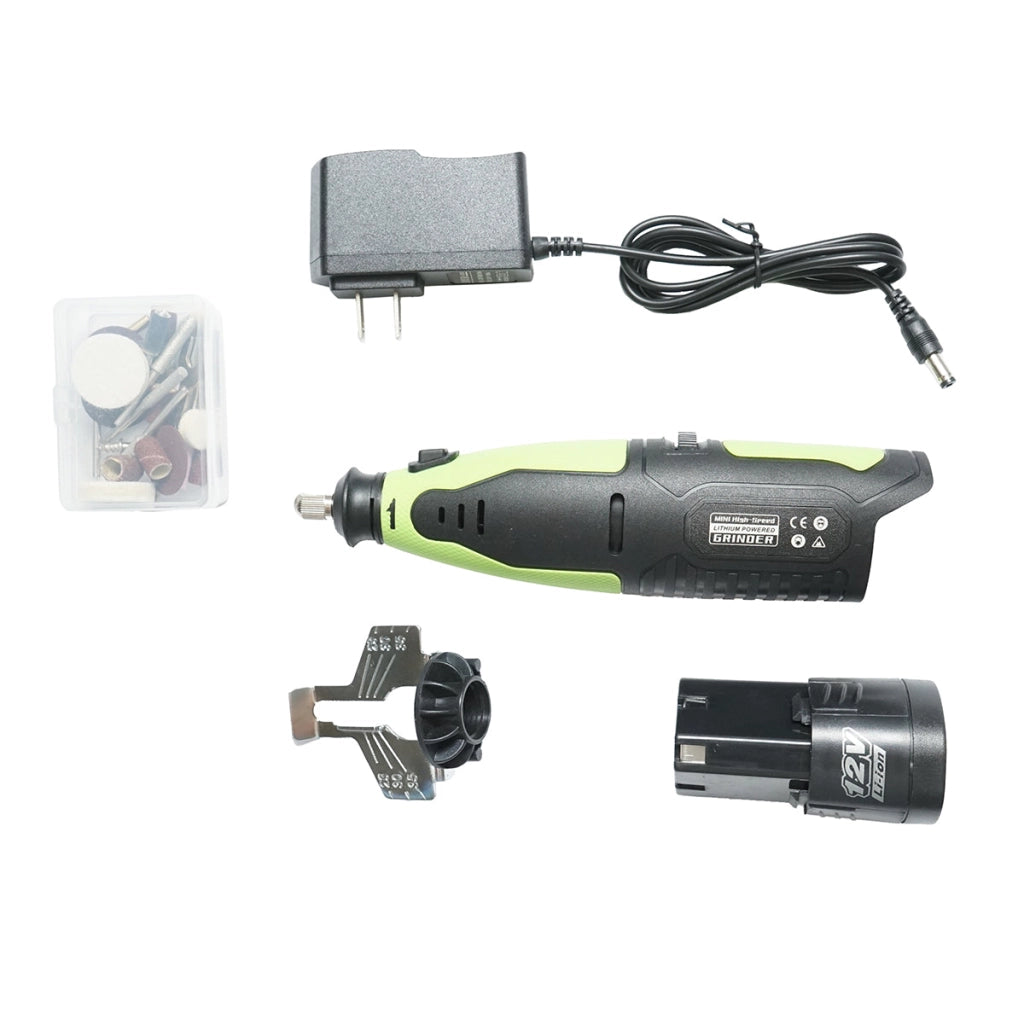 Affilatrice elettrica portatile per motoseghe 12V, 55W, 20000 RPM Batteria agli ioni di litio 2000mAh
