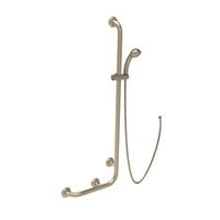 Maniglia saliscendi in acciaio spazzolato goman