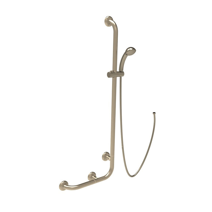 Maniglia saliscendi in acciaio spazzolato goman