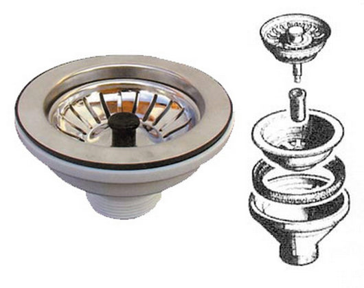 piletta basket 3 1/2 con tappo gr. 11/2 cod:ferx.30403