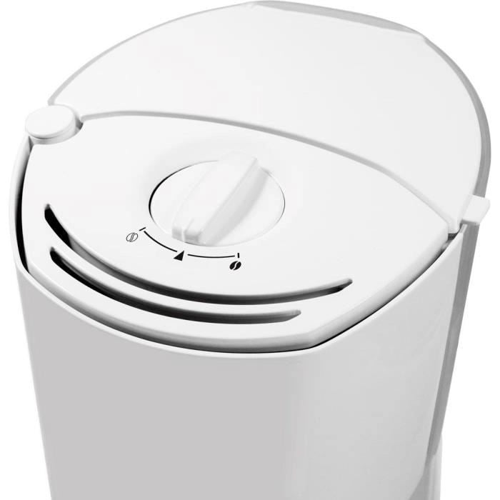 MELITTA 1017-03 Goditi la caffettiera in vetro Top Bianco / acciaio spazzolato 1017-03
