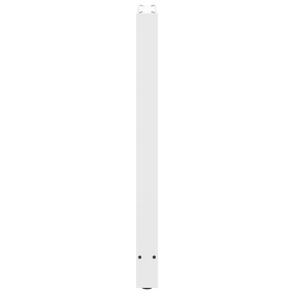 Set di 2 gambe per tavolo da bar dal design moderno 50 x 101 cm con piedini regolabili in acciaio bianco 02_0057581