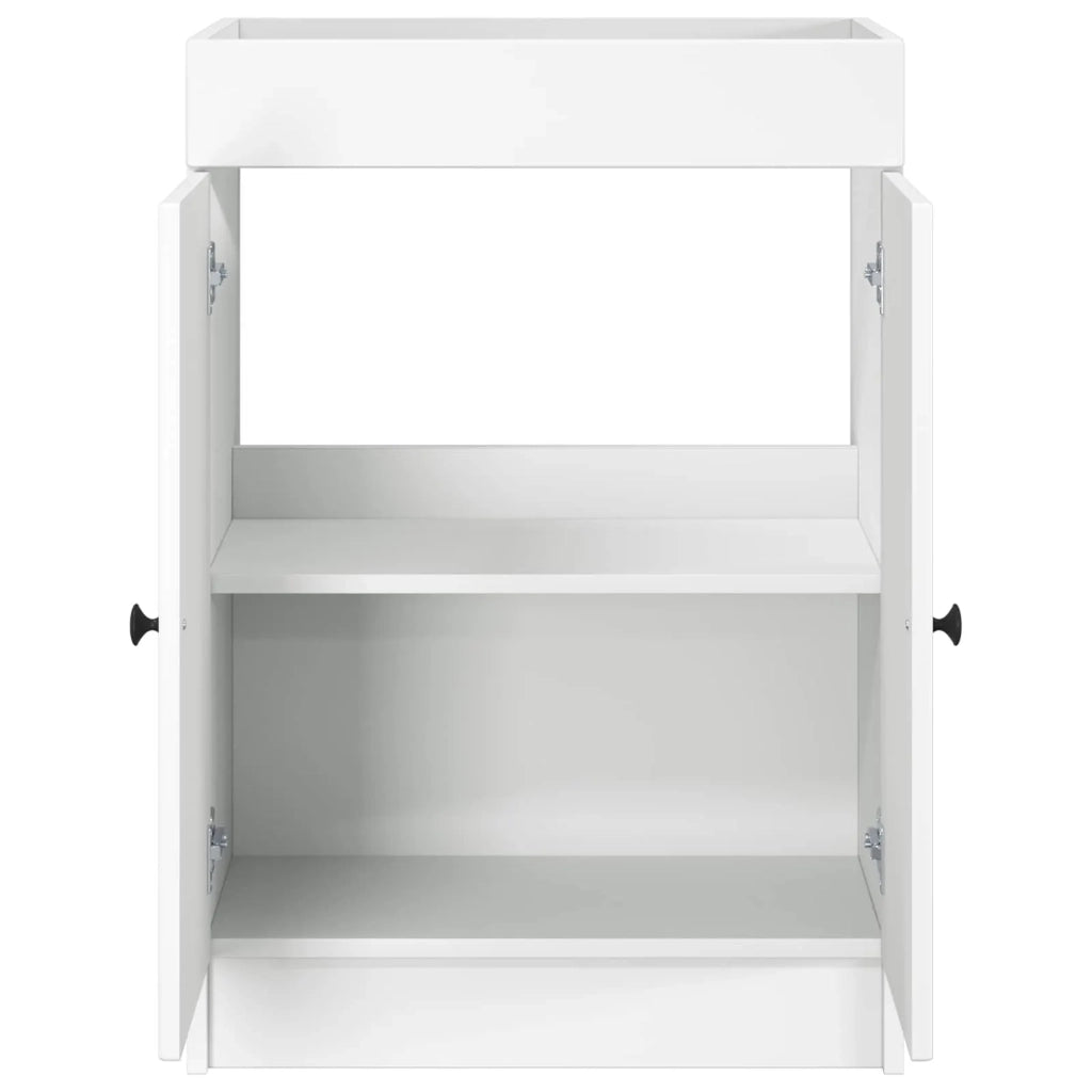 Mobiletto da bagno sotto il lavello Bianco 56 x 37,5 x 81 cm 890004