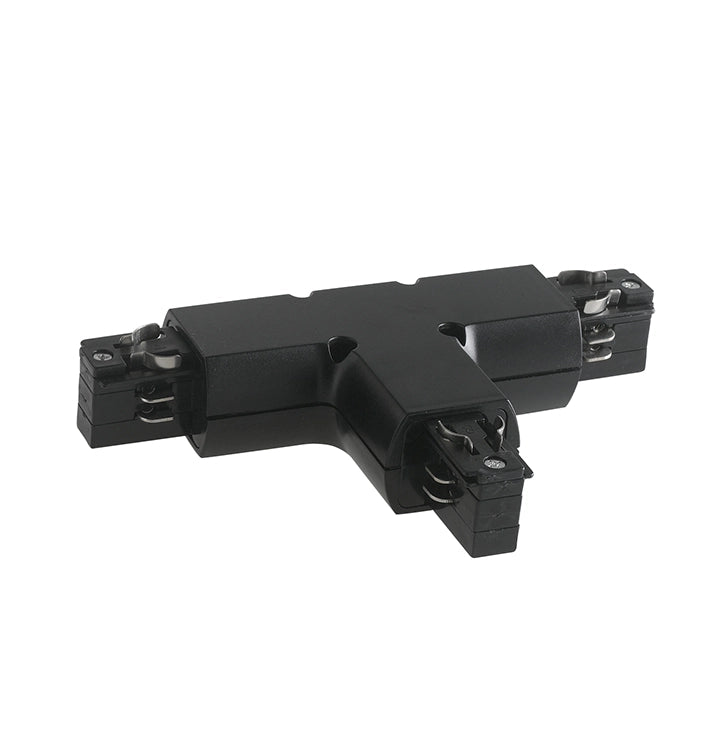 LED-TRACK-T-R2 NERO CONNESSIONE A T SINISTRA (R2) NERA PER BINARIO 18,1X11,2X3,4CM
